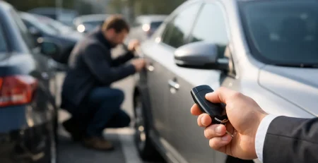 Primer otključavanja vozila na parkingu