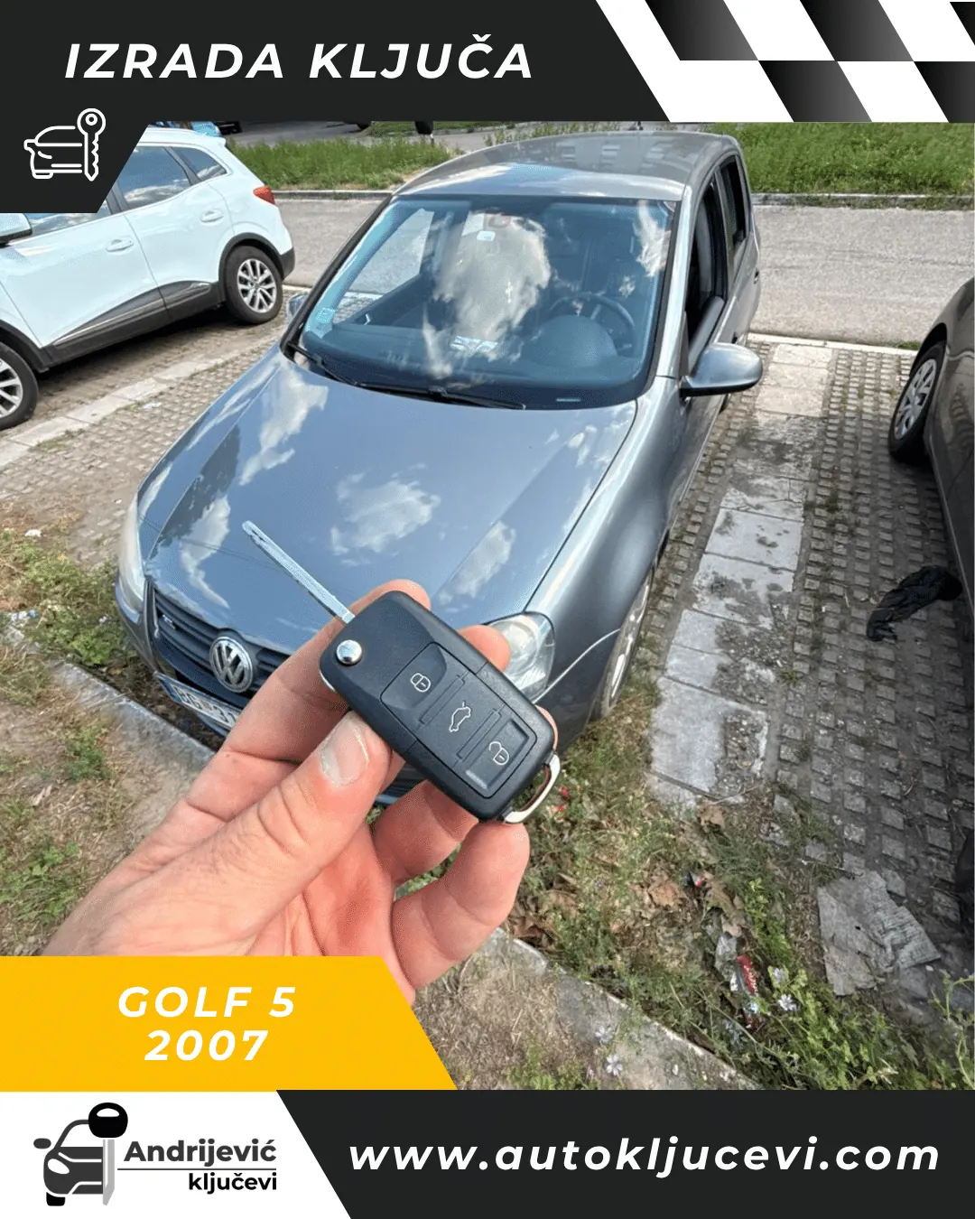 Izrada novih ključeva za dva Volkswagen Golf 5 vozila - kada su izgubljeni svi ključevi - fotografija 1