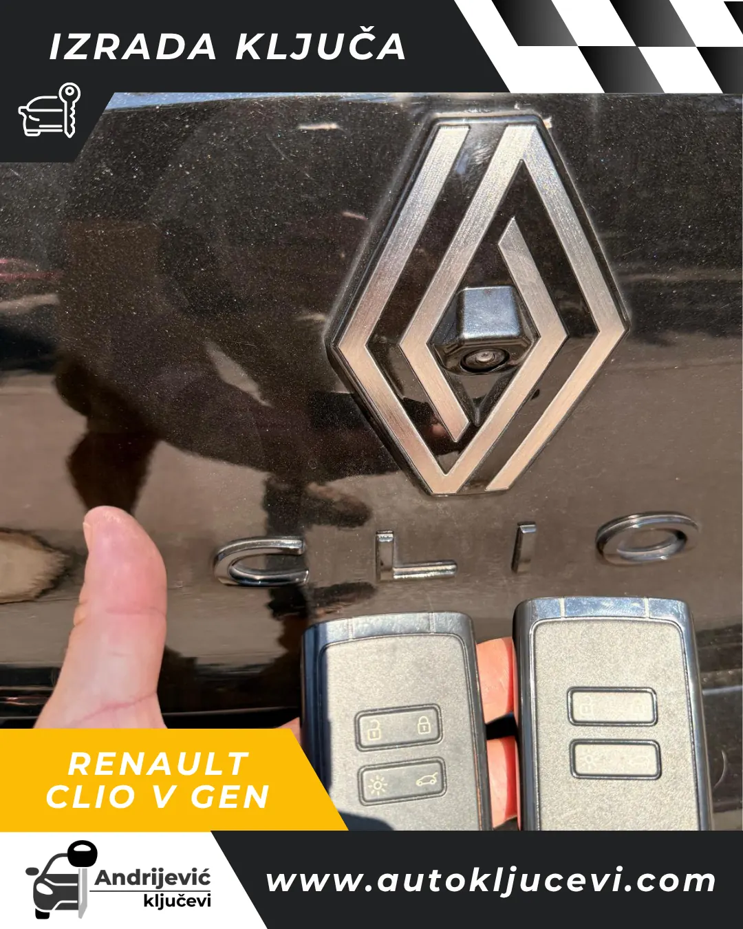 Online izrada originalne kartice za Renault Clio V - fotografija 1